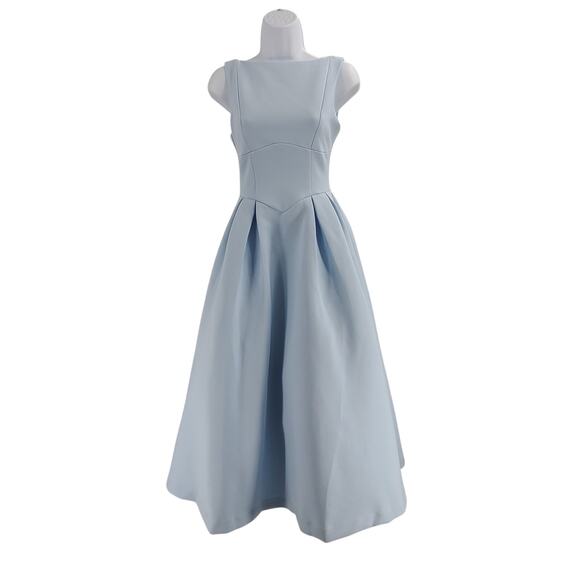 Babyboo Calarabella midi dress baby blue Size XS formal chic timeless proper - Picture 3 of 12